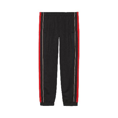 Pre-owned Gucci Web Stripe Sweatpants 'black'