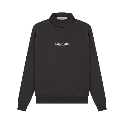 Pre-owned Essentials Fear Of God   Mockneck 'iron' In Black