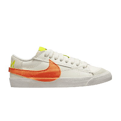 Pre-owned Nike Wmns Blazer Low '77 Jumbo 'sail Rush Orange' In White