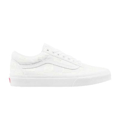 Pre-owned Vans Old Skool 'diy Checkerboard' In White