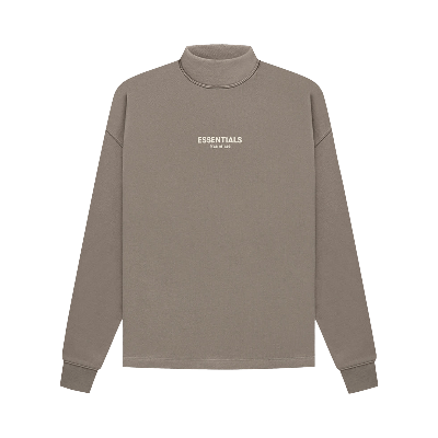 Pre-owned Essentials Fear Of God  Relaxed Mockneck 'desert Taupe' In Brown