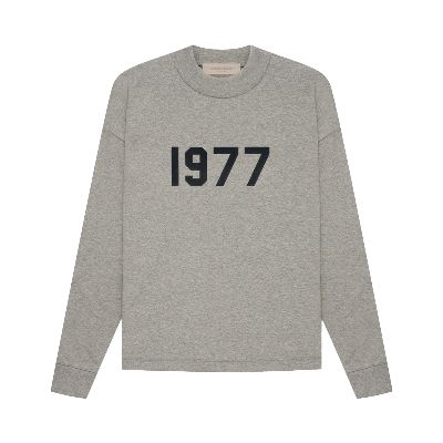Pre-owned Essentials Fear Of God   Long-sleeve Tee 'dark Oatmeal' In Grey