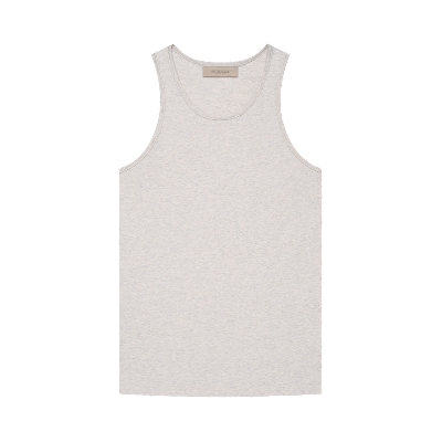 Pre-owned Essentials Fear Of God  3 Pack Tank 'light Oatmeal' In Grey