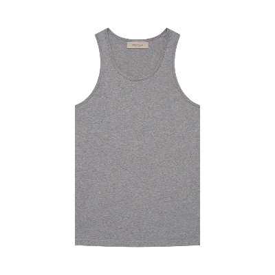Pre-owned Essentials Fear Of God  3 Pack Tank 'dark Oatmeal' In Grey