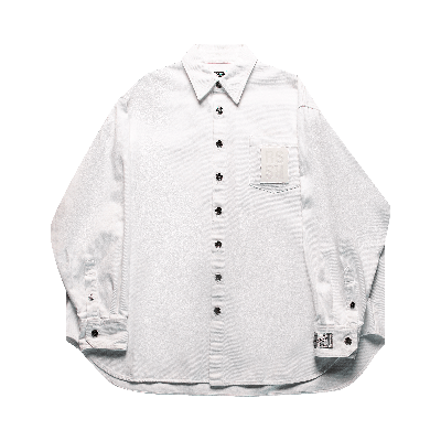Pre-owned Raf Simons Rs Big Fit Denim Shirt 'white'