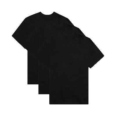 Pre-owned Essentials Fear Of God  3 Pack Short-sleeve Tees 'black'
