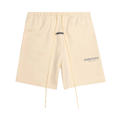 Pre-owned Essentials Fear Of God  Sweatshort 'buttercream' In Cream