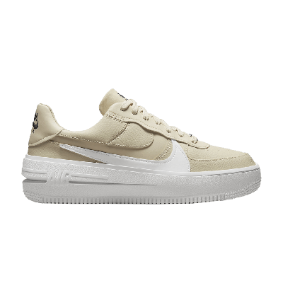 Pre-owned Nike Wmns Air Force 1 Plt.af.orm 'fossil' In Cream