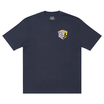 Pre-owned Palace Kids'  Don't Be Square T-shirt 'navy' In Blue