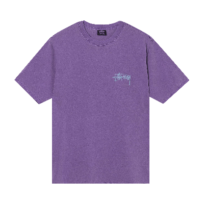 Pre-owned Stussy Kids'  Big League Pigment Dyed Tee 'purple'