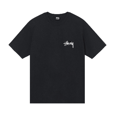 Pre-owned Stussy Kids'  Big League Pigment Dyed Tee 'black'