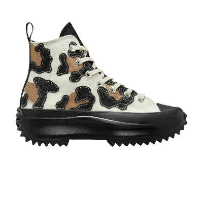 Pre-owned Converse Run Star Hike High 'leopard' In Brown