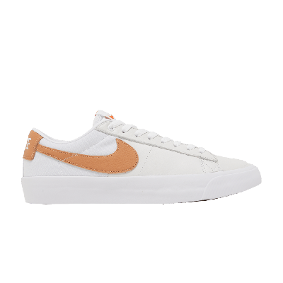 Pre-owned Nike Zoom Blazer Low Pro Gt Sb 'light Cognac' In White