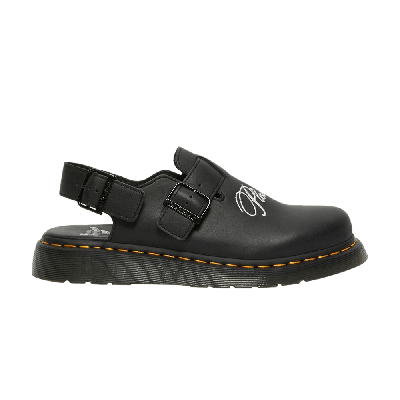 Pre-owned Dr. Martens Pleasures X Jorge Leather Mule 'black'