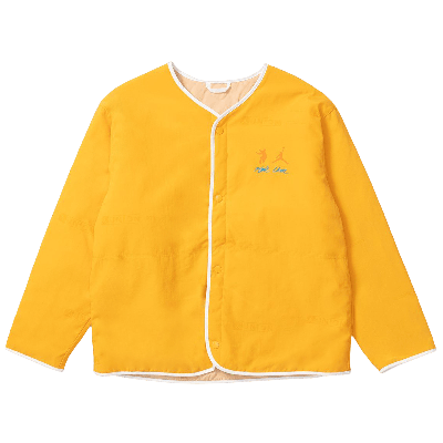 Pre-owned Air Jordan Kids'  X Union M J Liner Jacket 'sport Gold/white Onyx' In Yellow