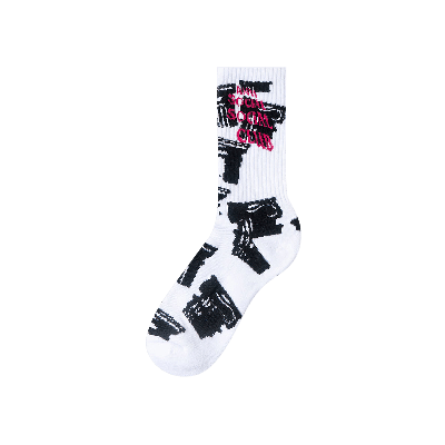 Pre-owned Anti Social Social Club Collapse Socks 'white'
