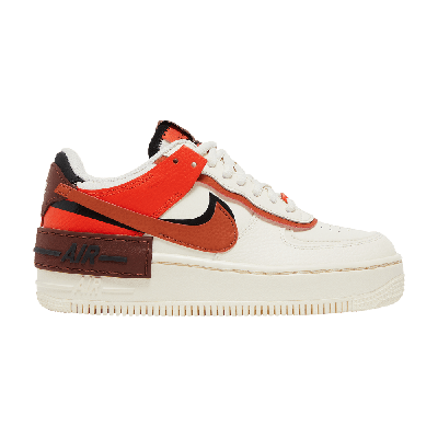 Pre-owned Nike Wmns Air Force 1 Shadow 'pale Ivory Oxen Brown' In Cream