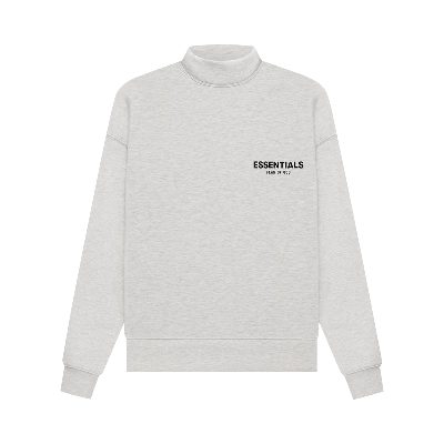 Pre-owned Essentials Fear Of God  Mockneck 'light Oatmeal' In Grey