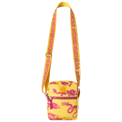 Pre-owned Anti Social Social Club 24k Side Bag 'yellow'