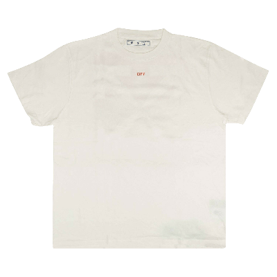 Shop Off-white Stencil Logo T-shirt 'white/red'