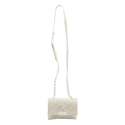 Pre-owned Off-white Diag Embossed Small Bag 'white'