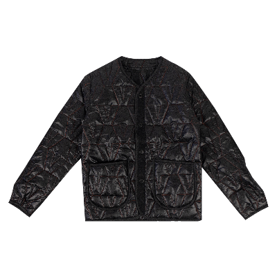 Pre-owned Vlone Quilted Jacket 'black'