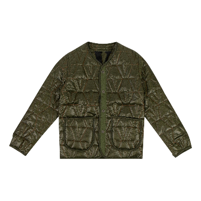 Pre-owned Vlone Quilted Jacket 'green'