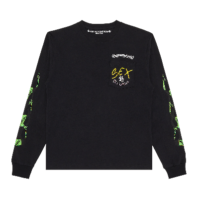 Pre-owned Chrome Hearts X Matty Boy Sex Records Flame Long-sleeve 'black'