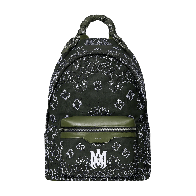 Pre-owned Amiri Canvas Bandana Backpack 'black'