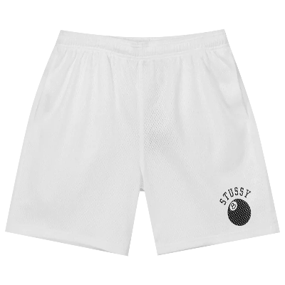 Pre-owned Stussy 8-ball Mesh Short 'white'