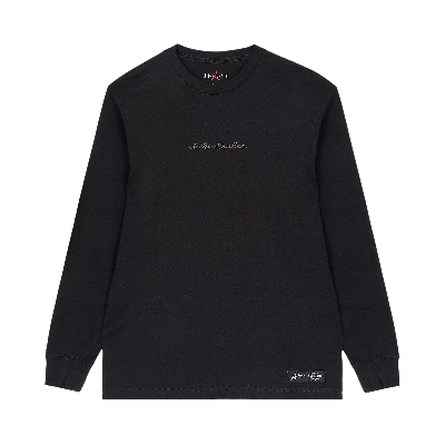 Pre-owned Air Jordan X A Ma Maniére Long-sleeve T-shirt 'black/medium Ash'