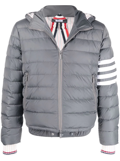 Shop Thom Browne Downfall Padded Ski Jacket In Grey