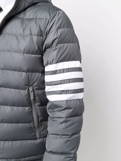 Shop Thom Browne Downfall Padded Ski Jacket In Grey