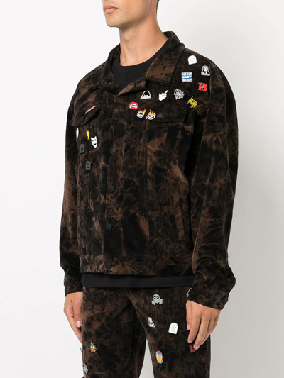 Haculla Pin-detail Tie-dye Jacket In Multicolour