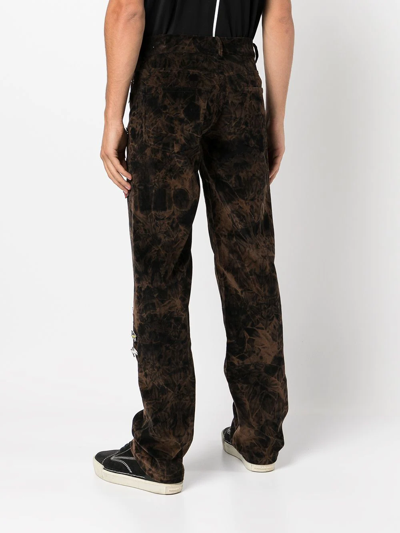 Shop Haculla Pin-detailed Loose-fit Trousers In Multicolour