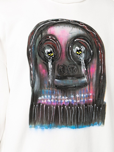 Haculla Graphic-print Cotton Sweatshirt In White