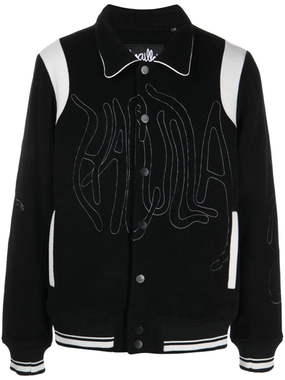 Shop Haculla Embroidered-logo Shirt Jacket In Black