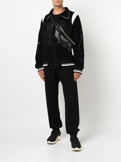 Shop Haculla Embroidered-logo Shirt Jacket In Black