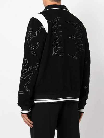 Shop Haculla Embroidered-logo Shirt Jacket In Black