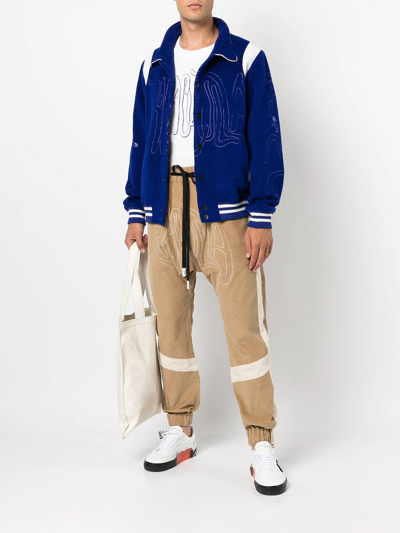 Haculla Embroidered-logo Shirt Jacket In Blue