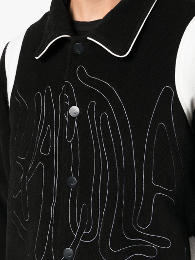 Haculla Embroidered-logo Shirt Jacket In Black