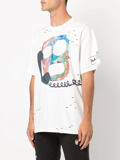 Shop Haculla Graphic-print Cotton T-shirt In White