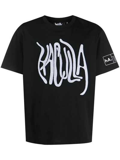 Shop Haculla Chenille Logo Patch T-shirt In Black