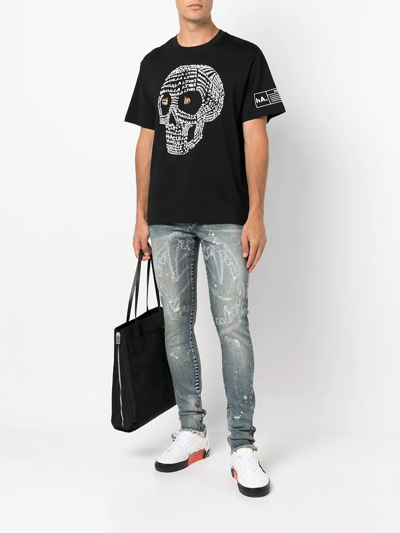 Shop Haculla Skull-print T-shirt In Black