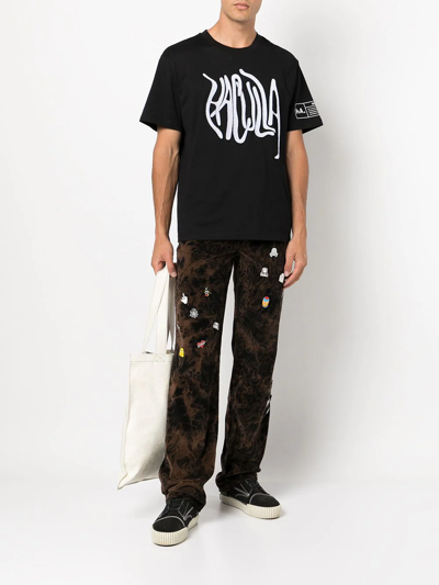 Haculla Chenille Logo Patch T-shirt In Black