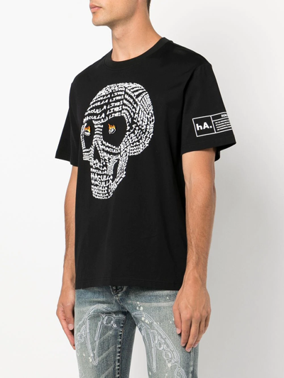 Shop Haculla Skull-print T-shirt In Black