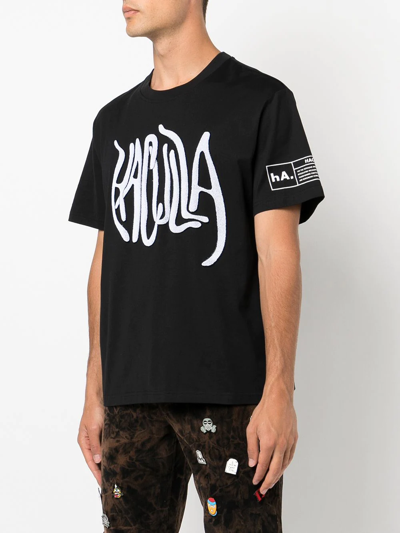 Shop Haculla Chenille Logo Patch T-shirt In Black