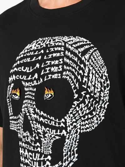 Shop Haculla Skull-print T-shirt In Black