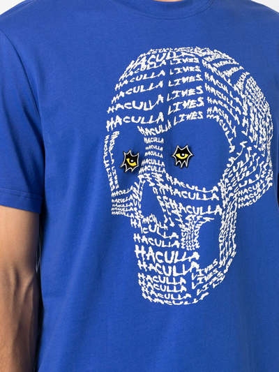 Haculla Skull-print T-shirt In Blue