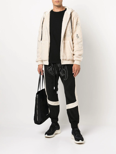 Haculla Faux-shearling Zip-up Hoodie In Neutrals
